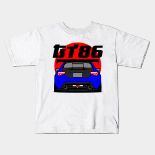 Tuned GT86 Rear Blue Kids T-Shirt